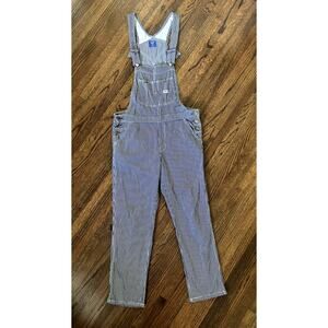 Vintage Lee for Samansa Mos2 Women Union Made Railroad Hickory Stripe Overalls
